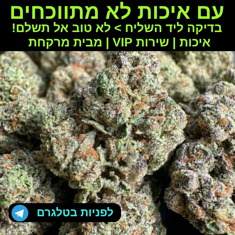 קנאביס רפואי - אברהם הוסטל - שקיות רפואי וחשיש